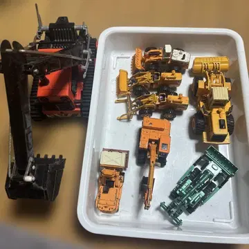 일본제 댄디 요자와 건설 차량 미니카 세트 8대