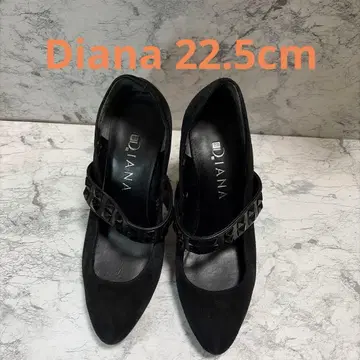 Diana 블랙 스웨이드 펌프스