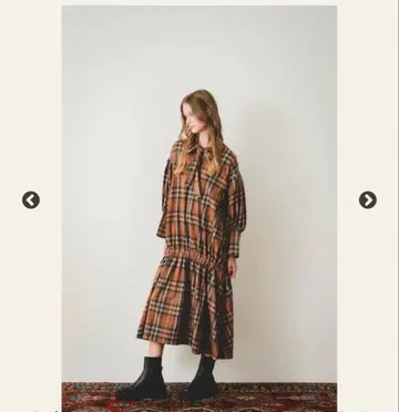 보타이 개더 헴 원피스