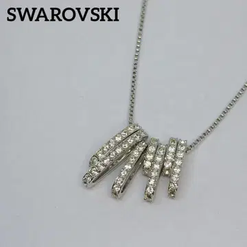 SWAROVSKI 스와로브스키 실버 펜던트 7연 목걸이