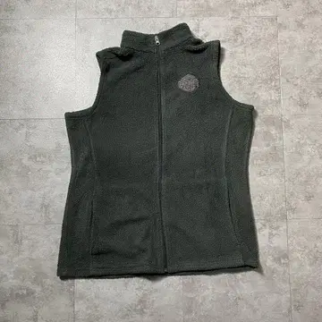 할리데이비슨 자수 원포인트 다크 그레이 보아 플리스 베스트