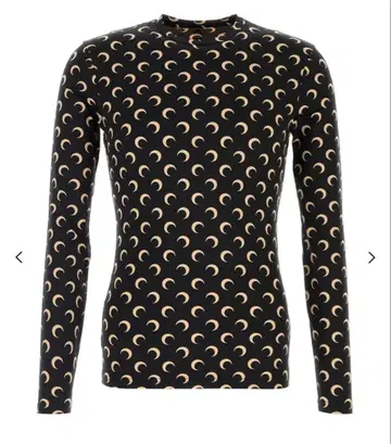 마린 셀 문 프린트 저지 크루넥 탑 택 포함 새상품