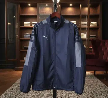 [ 새상품급 ] PUMA 푸마 우븐 자켓 네이비 M