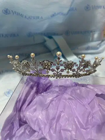 YUMI KATSURA 실버 티아라