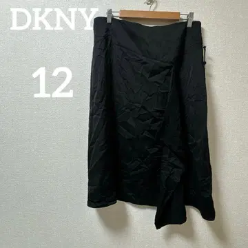 1점 DKNY [12] 블랙 플레어 스커트 여성용 구제 의류