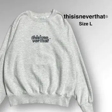 고품질 [ thisisneverthat ] 로고 자수 로고 맨투맨