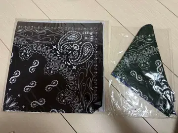 페이즐리 무늬 반다나 세트