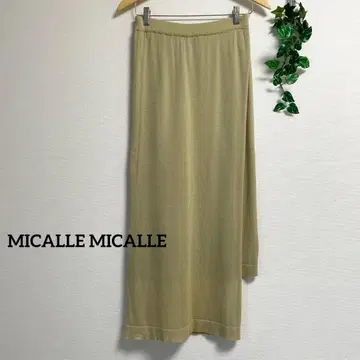 MICALLEMICALLE* 니트 스커트 랩스커트풍 미카레미카레