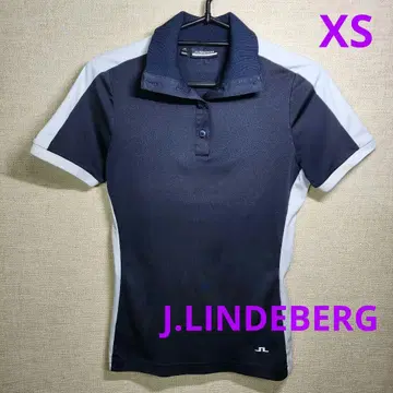 [컨디션 최상] 제이 린드버그 네이비/화이트 피케 셔츠 여성용 XS