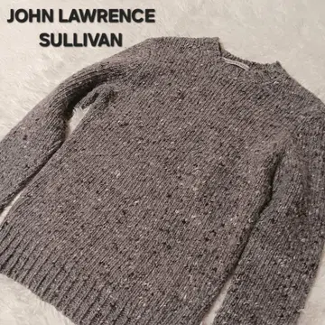 새상품급 존 로렌스 설리번 네프 니트 울 알파카 실크 그레이