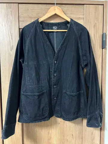 orSlow 나카츠 3 블랙 데님 가디건 타입