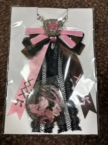 브이스포! 타치바나 히나노 리본풍 참 & 캔 배지 세트