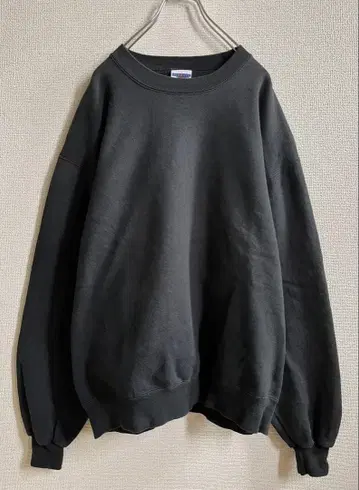 90s 저지즈 굿 페이드 블랭크 맨투맨 블랙