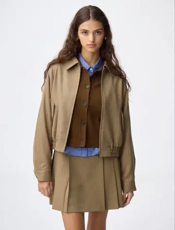 GU 해링턴 자켓 사이드 플리츠 스코트 세트