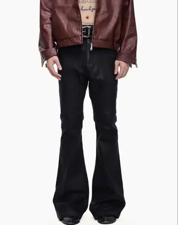 [ Julius 풍 ] 플레어 데님 코팅 가공