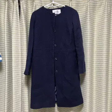 NATURAL BEAUTY BASIC 네이비 롱 코트