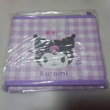 Kuromi 체크 무늬 수납 박스 쿠로미