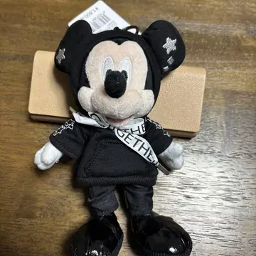 미키 봉제 인형 키링 키체인 Black style