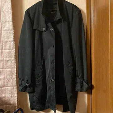 COMME CA ISM 컴시즘 블랙 트렌치코트