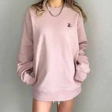 [ GYDA ] HIGH-END G BUNNY 맨투맨 TOPS 핑크