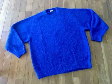 뷰티 앤 유스 오버 사이즈 버블 스웨터 L 사이즈 블루