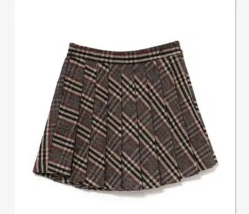 ANDMARY Monica check pleats mini skirt S