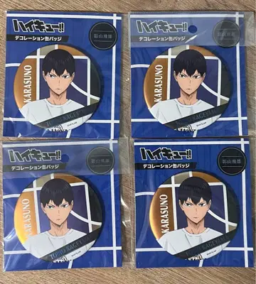 하이큐!! 카게야마 토비오 합동회 캔뱃지 4개 세트
