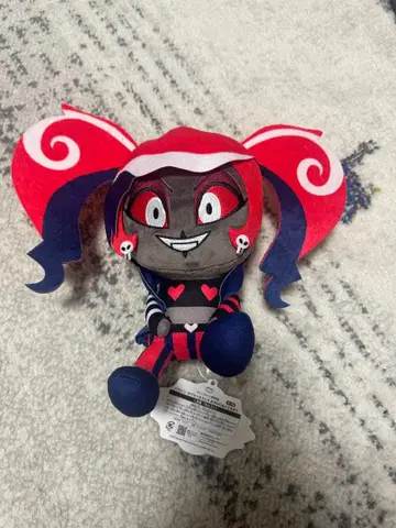 해즈빈 호텔에 오신 것을 환영합니다 앉아 봉제 인형 벨벳 라운드 원