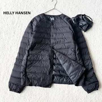 헬리한센 이너다운 경량 주머니 포함 세탁 가능 L 블랙 미사용급