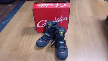 Gamakatsu 낚시용 부츠 블랙 레드 미사용 새상품