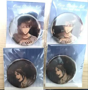 진격의 거인 캔뱃지 세트