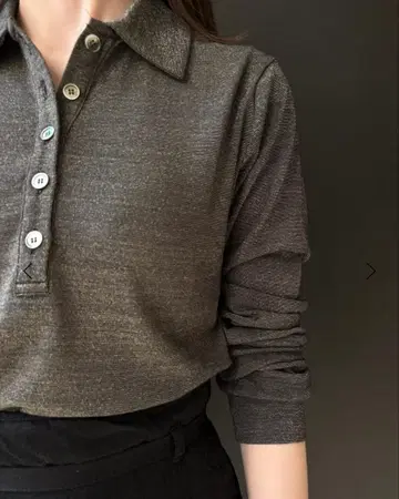 steaven alan 라메 저지 폴로 티셔츠