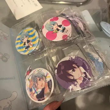 스토푸리/코론/나나모리 38개 캔 배지 세트