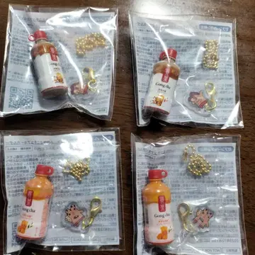 즉시 구매 세븐일레븐 공차 미니어처 키링 4개