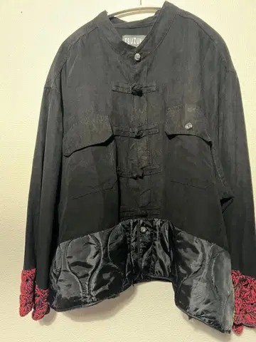 구제 의류 리메이크 차이나 셔츠