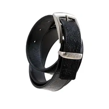 KENFORD EMBOSSED LEATHER BELT PAISLEY