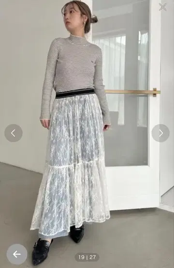 snidel 레이스 스커트 한정판