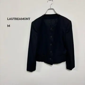 LAUTREAMONT 노카라 자켓 M 상당 블랙 관혼상제 d022