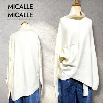 미사용 새상품 MICALLEMICALLE 어시멘틀리 터틀넥 니트