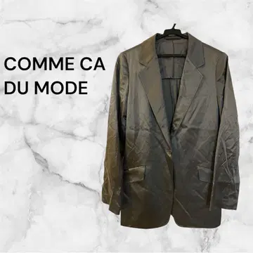 COMME CA DU MODE 새틴 테일러드 자켓 싱글 버튼