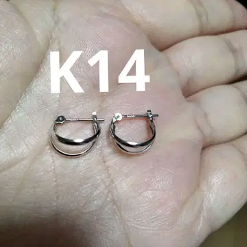 K14WG 후프 귀걸이
