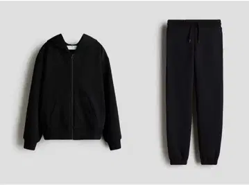 새상품 H&M 블랙 웨트 셋업