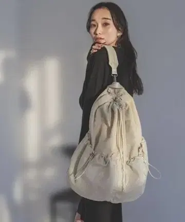 JEANASIS 2way 봉삭 백팩 아이보리