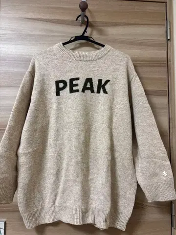스노우피크 PEAK 로고 니트 스웨터
