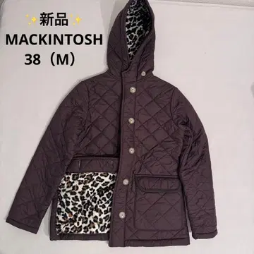 새상품 MACKINTOSH 매킨토시 퀼팅 다운 코트 레오파드