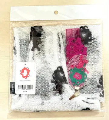 오사카 엑스포 블랙 미야쿠미야쿠 레이스 스타일리시 백 에코백 클립 핑크