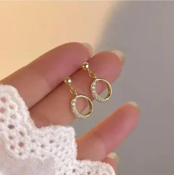 실버 925 작음 금속 알레르기 대응 여성용 골드 작은 후프 귀걸이