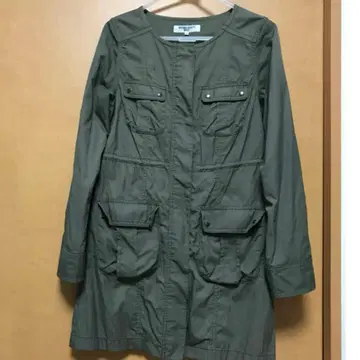 NATURAL BEAUTY BASIC 밀리터리 자켓 S 카키