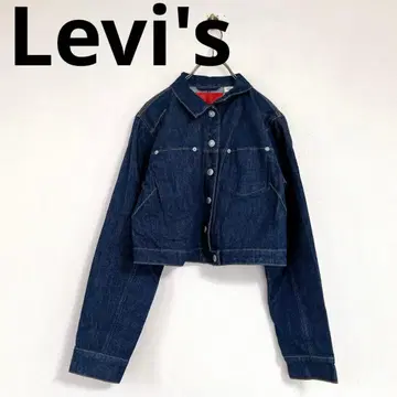[ Levi's ] 리바이스(S) 데님 자켓 G 무지 숏 기장