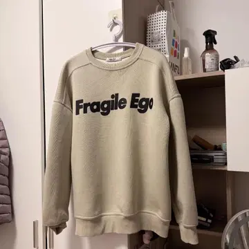 크루넥 트레이닝복 베이지